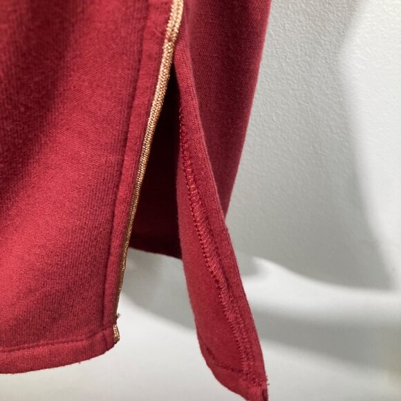 Womens Colsie Lounge Pants Crimson Gold Stripe Side Slit at Hem L Pockets Drawst - Picture 7 of 10